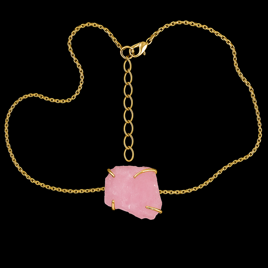 Rough Crystal end Necklace #2051.1