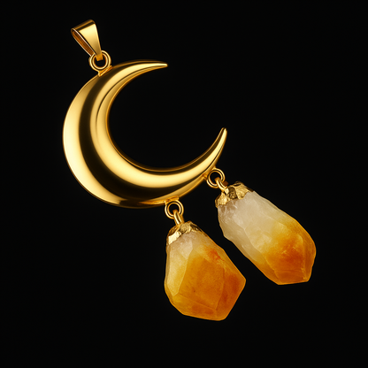 Moon Double Point Pendant #19.1