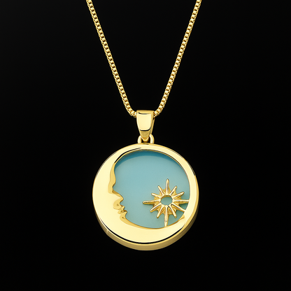 Moon Druse Necklace #2088.1