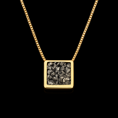 Square Pyrite Necklace #2086.1