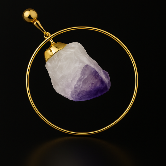 Hoop Druse Pendant #21.1