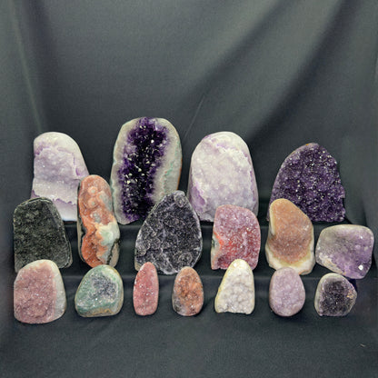 Rainbow Amethyst Cut Bases – Wholesale Lot 12.15 kg (≈ 26.8 lb)