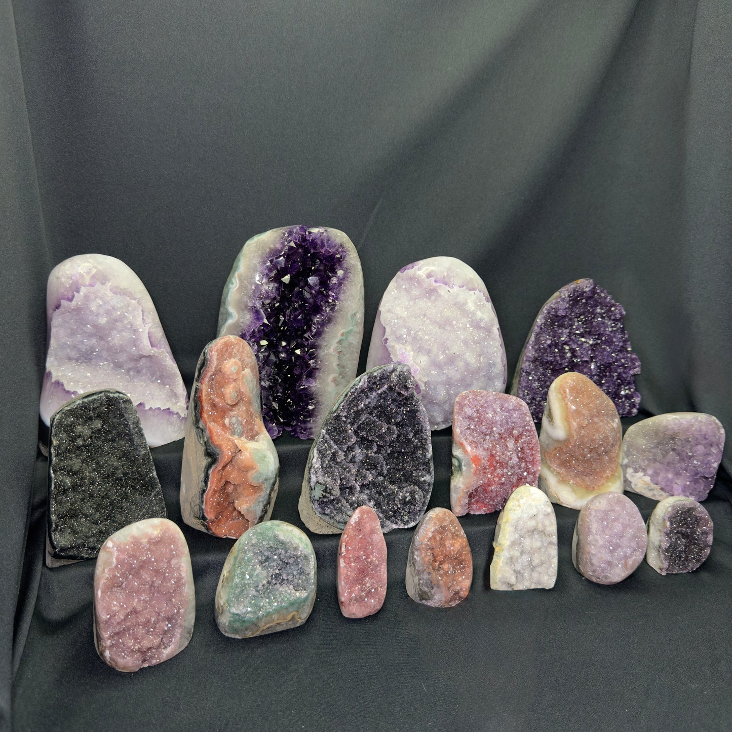 Rainbow Amethyst Cut Bases – Wholesale Lot 12.15 kg (≈ 26.8 lb)