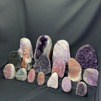 Rainbow Amethyst Cut Bases – Wholesale Lot 12.15 kg (≈ 26.8 lb)