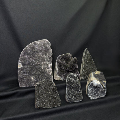 Black Amethyst Cut Bases – Wholesale Lot 4.95 kg (≈ 10.9 lb)