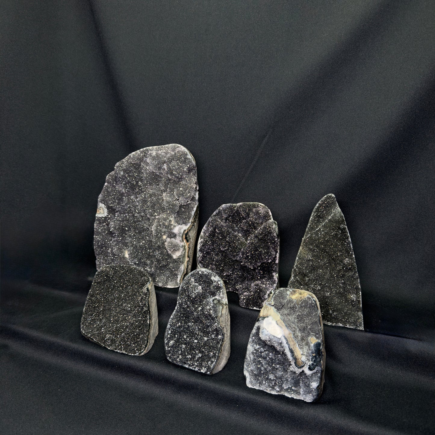 Black Amethyst Cut Bases – Wholesale Lot 4.95 kg (≈ 10.9 lb)