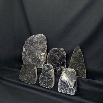 Black Amethyst Cut Bases – Wholesale Lot 4.95 kg (≈ 10.9 lb)