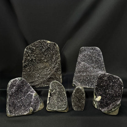 Black Amethyst Cut Bases – Wholesale Lot 4.95 kg (≈ 10.9 lb)
