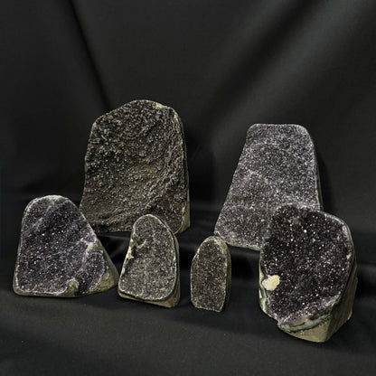 Black Amethyst Cut Bases – Wholesale Lot 4.95 kg (≈ 10.9 lb)