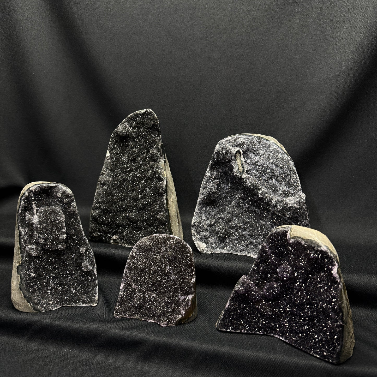 Black Amethyst Cut Bases – Wholesale Lot 4.6 kg (≈ 10.14 lb)