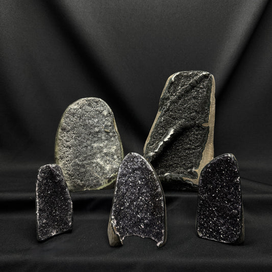 Black Amethyst Cut Bases – Wholesale Lot 4.20 kg (≈ 9.26 lb)