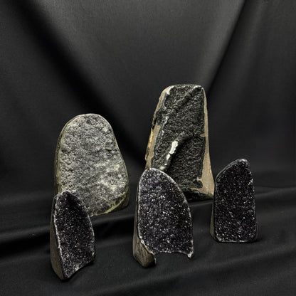 Black Amethyst Cut Bases – Wholesale Lot 4.20 kg (≈ 9.26 lb)