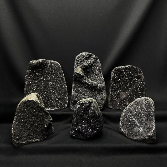 Black Amethyst Cut Bases – Wholesale Lot 5.6 kg (≈ 12.34 lb)