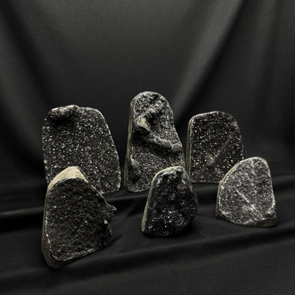 Black Amethyst Cut Bases – Wholesale Lot 5.6 kg (≈ 12.34 lb)