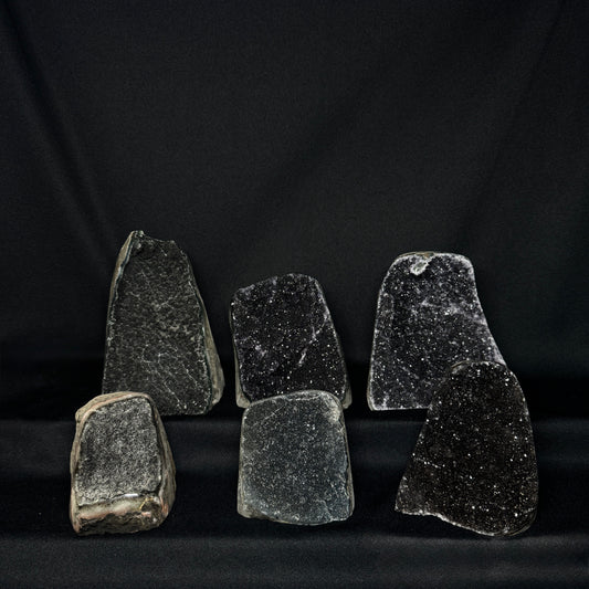 Black Amethyst Cut Bases – Wholesale Lot 4.05 kg (≈ 8.93 lb)