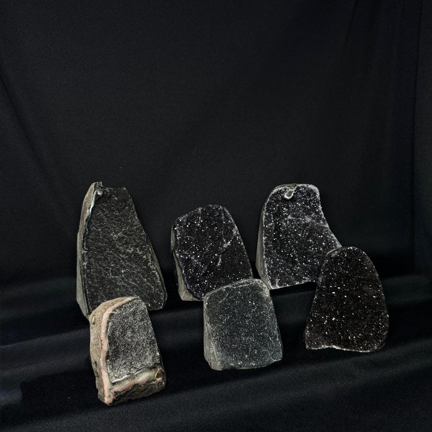 Black Amethyst Cut Bases – Wholesale Lot 4.05 kg (≈ 8.93 lb)