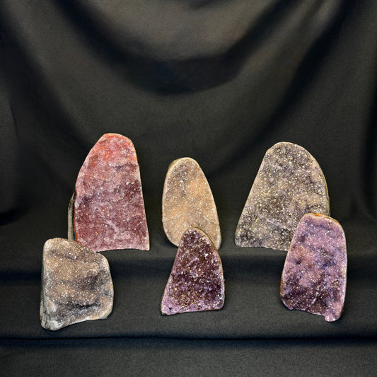 Rainbow Amethyst Cut Bases – Wholesale Lot 3.55 kg (≈ 7.82 lb)