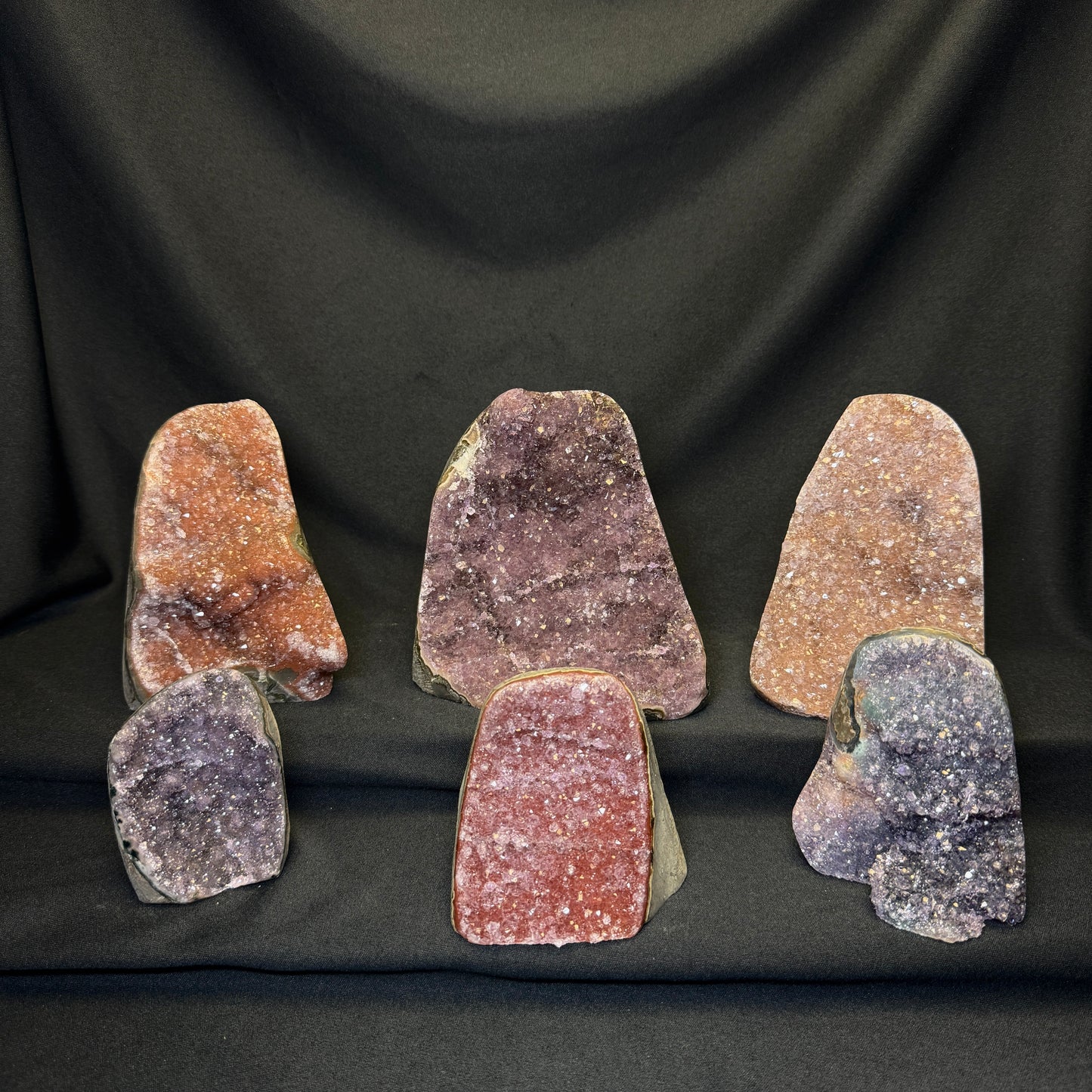 Rainbow Amethyst Cut Bases – Wholesale Lot 4.15 kg (≈ 9.14 lb)