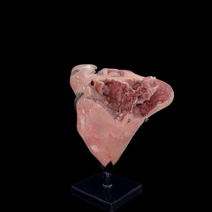 Grand Pink Amethyst Druze on Custom Metal Stand – 39cm | 12kg