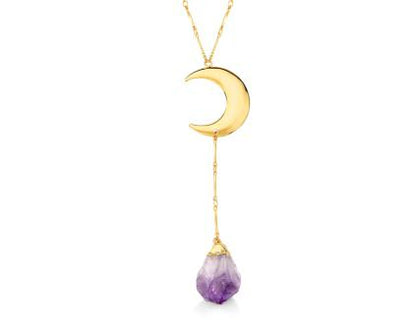 Moon with Crystal Necklace #2071.1