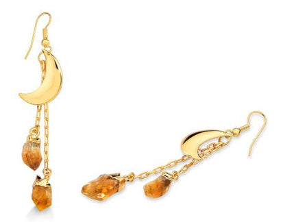 Moon with Double Druse Earring #1551.1