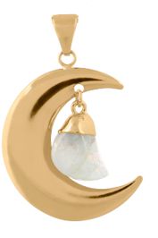 Moon with Tumble Pendant #82.1