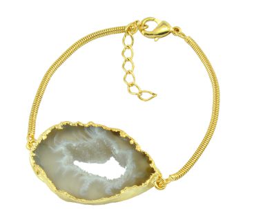 Natural Geode Bracelet #1000.1