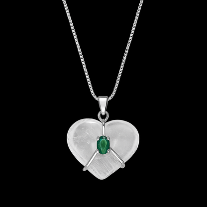 Crystal Heart Necklace #2072.1