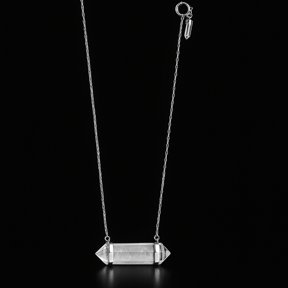 Crystal double terminated Point Necklace #2058.1