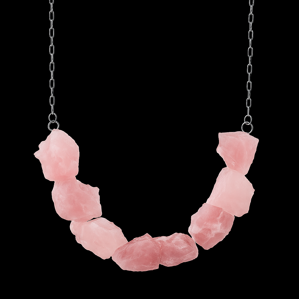 Multi Rough Crystals Necklace #2046.1