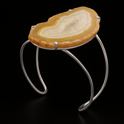 Agate Slice Bracelet #1009.1