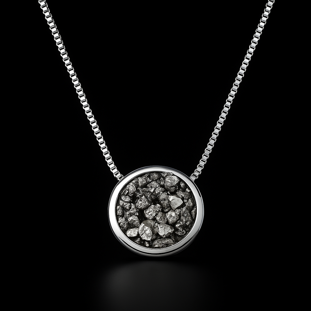 Round Pyrite Necklace #2085.1