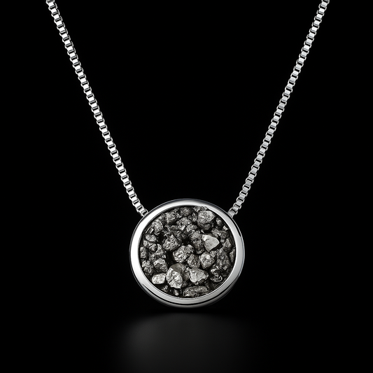 Round Pyrite Necklace #2085.1