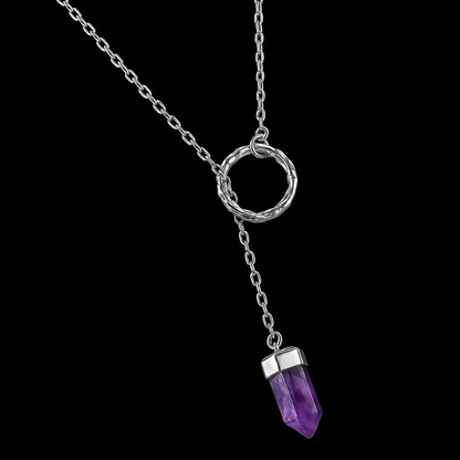 Crystal Point end Necklace #2034.1