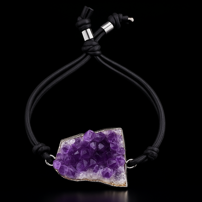 Amethyst Druse Bracelet #1031.1