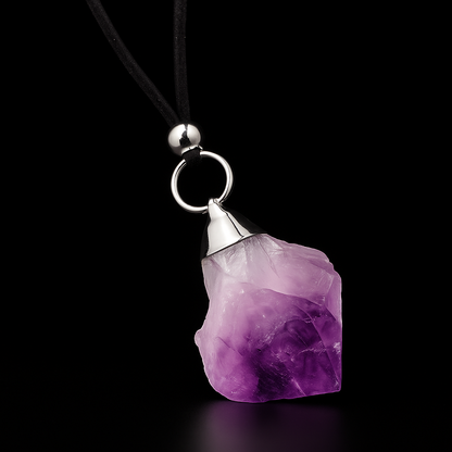 Rough Crystal end Necklace #2040.1