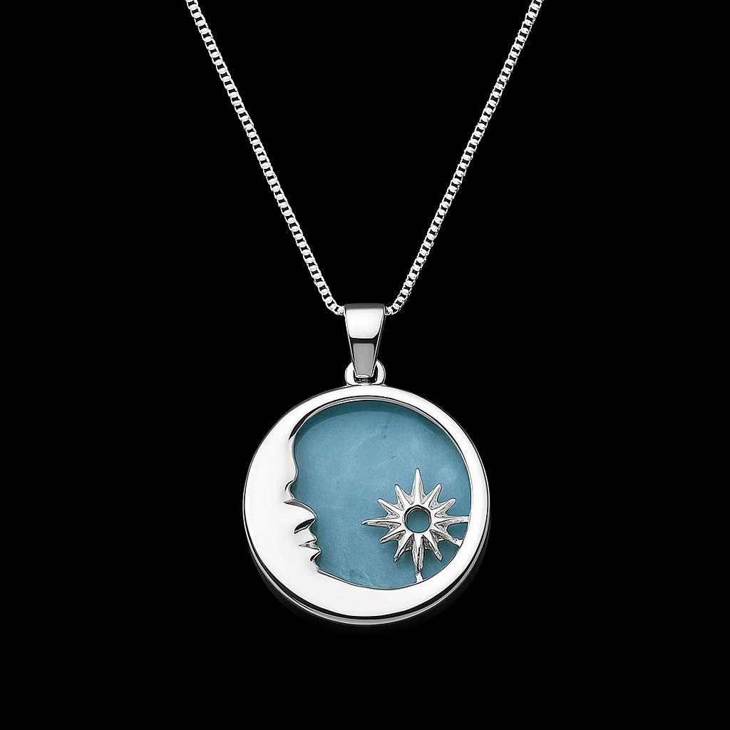 Moon Druse Necklace #2088.1