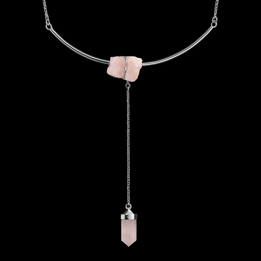 Double Crystal Ended Necklace #2064.1