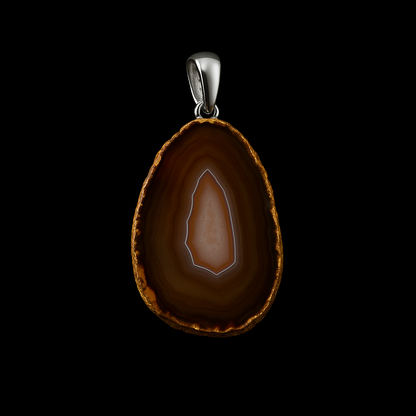Agate Slice Pendant #9.1