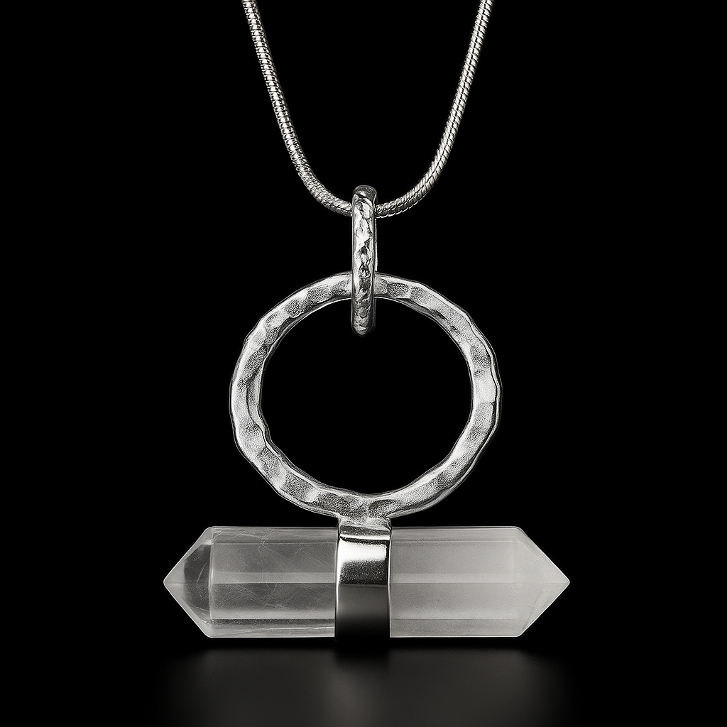 double terminated Crystal Point end Necklace #2047.1