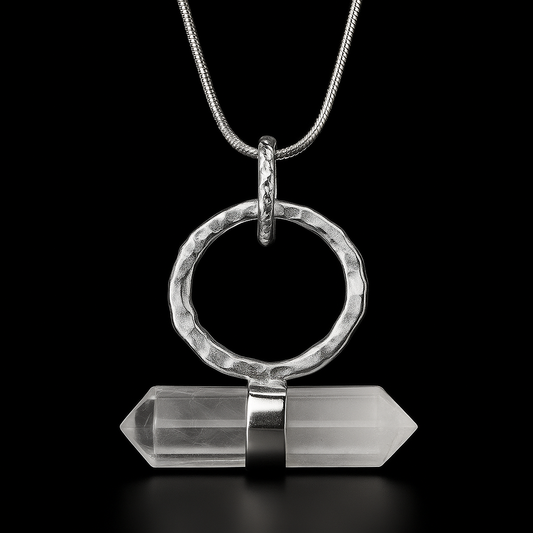 double terminated Crystal Point end Necklace #2047.1