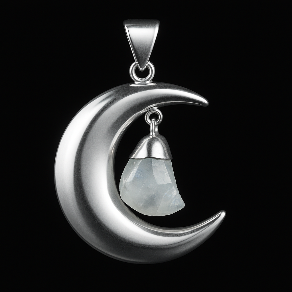 Moon with Tumble Pendant #82.1