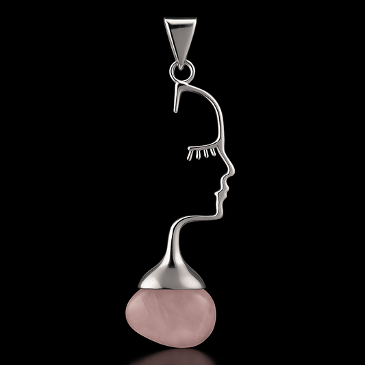 Face Shaped with Tumblestone Pendant #84.1