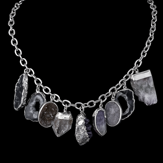 Multi Crystal Necklace #2009.1