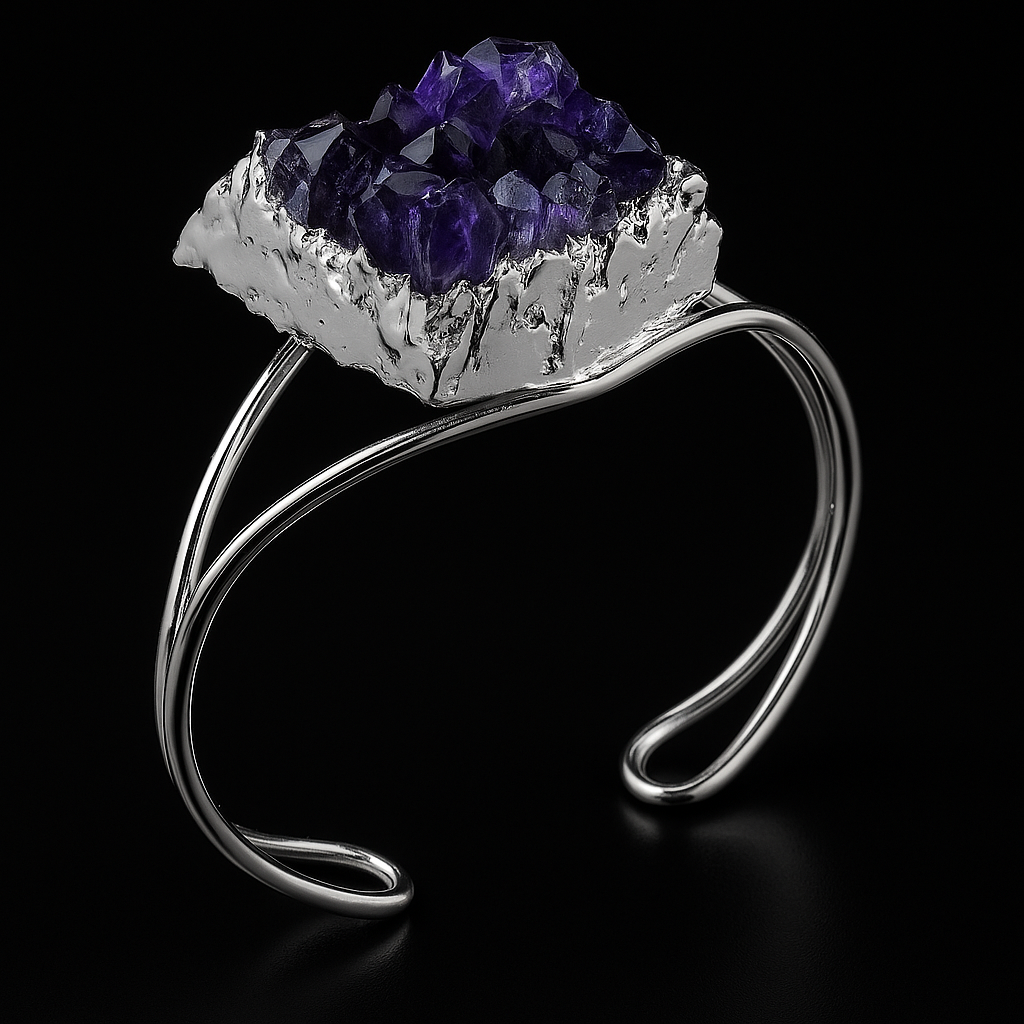 Amethyst druse Bracelet #1015.1