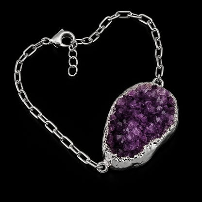 Amethyst Druse Bracelet #1002.1