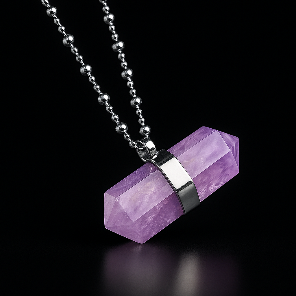 Crystal Double Terminated Point Necklace #2026.1