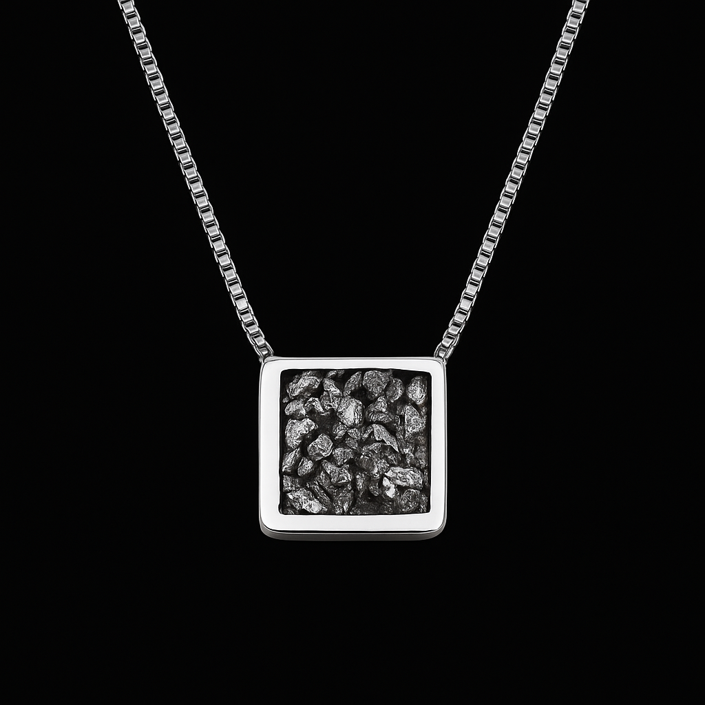 Square Pyrite Necklace #2086.1
