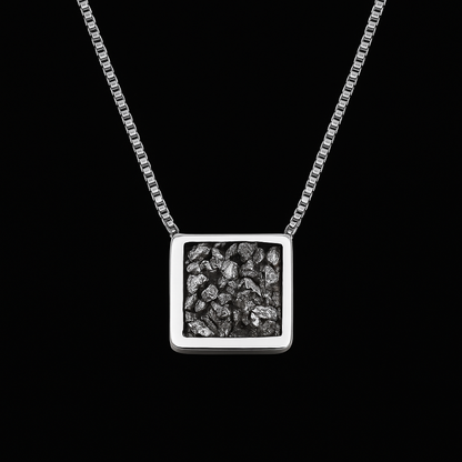 Square Pyrite Necklace #2086.1