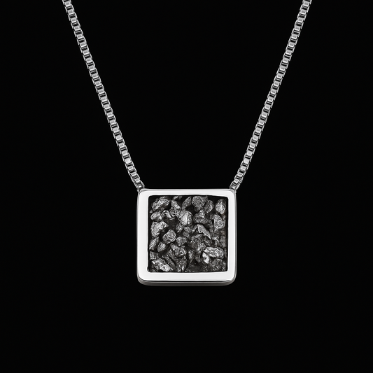 Square Pyrite Necklace #2086.1